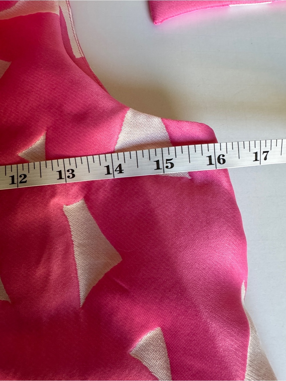 TUCKERNUCK Pink Italian Floral Jacquard Mason Blouse Tie Back Mock Neck - XSmall - Picture 12 of 14